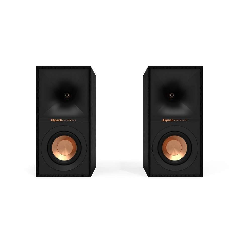 Klipsch R-40M hornladede stativhøyttalere, svart par