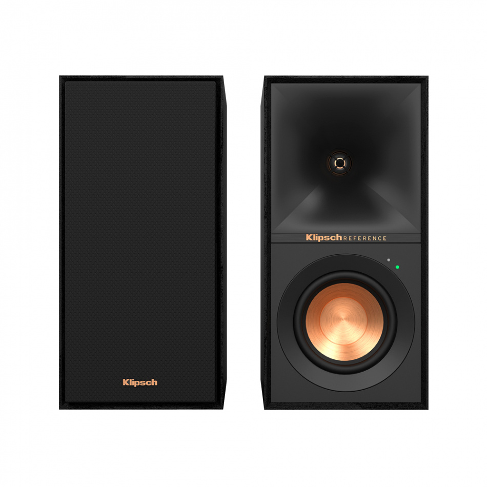 Klipsch R-40PM aktive høyttalere med Bluetooth, RIAA-trinn & DAC, svart par