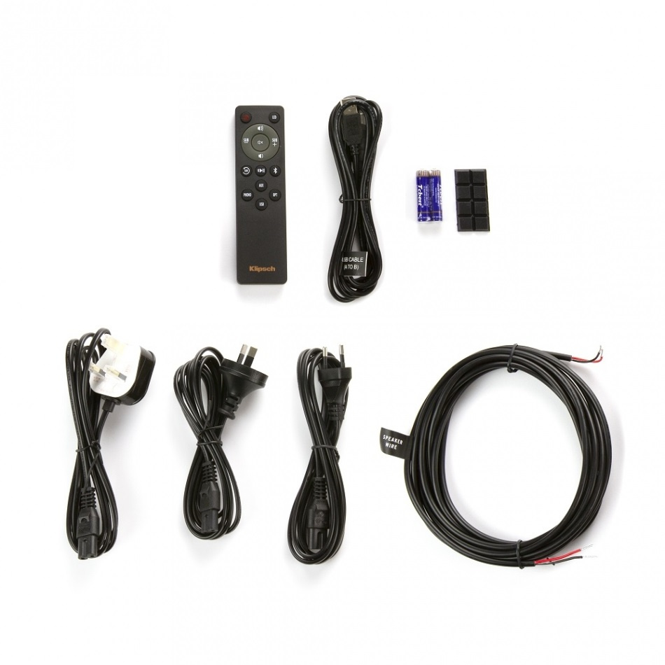 Klipsch R-41PM aktive høyttalere med Bluetooth, RIAA-trinn & DAC, svart par