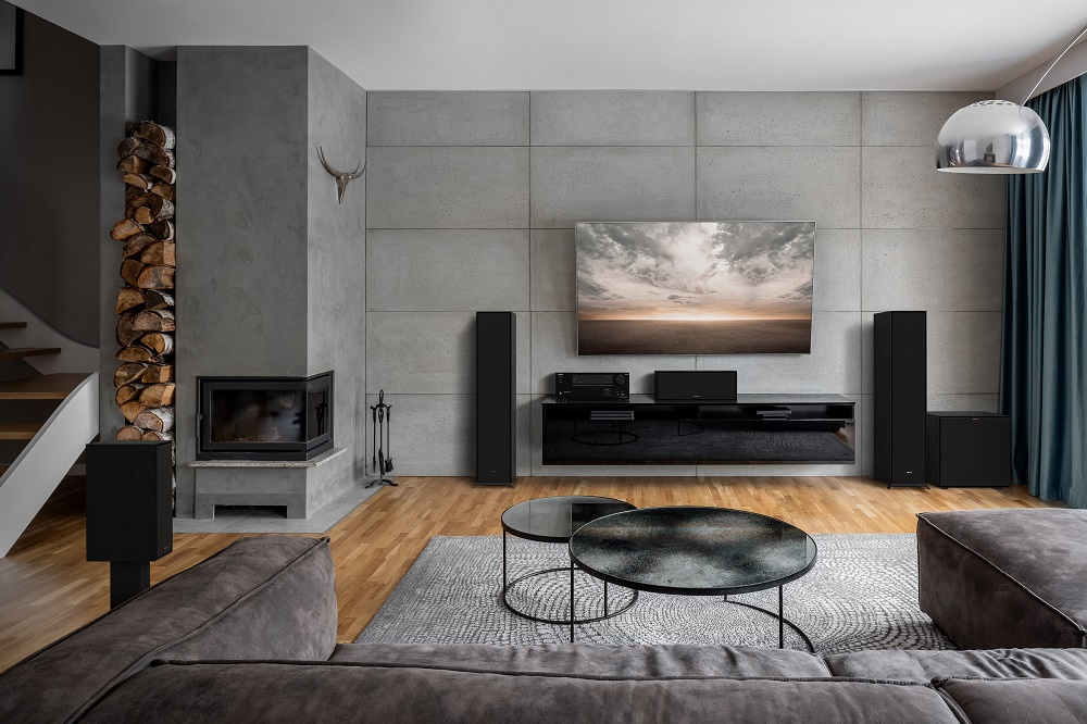 Klipsch R-50C hornladet senterhøyttaler, svart