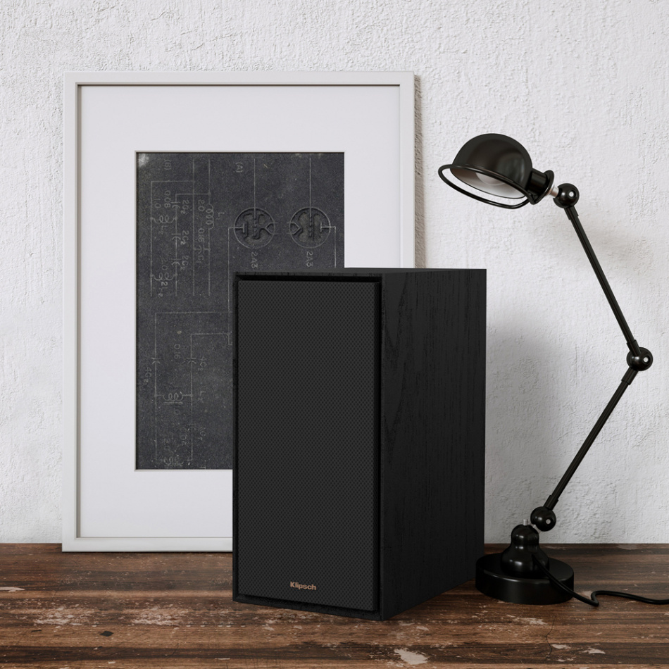 Klipsch R-50PM aktive høyttalere med Bluetooth, RIAA-trinn & DAC, svart par