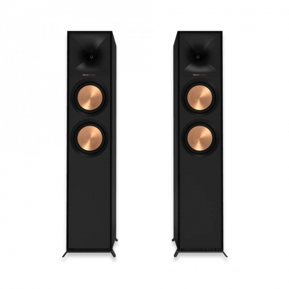 Klipsch R-600F hornladede gulvhøyttalere, svart par