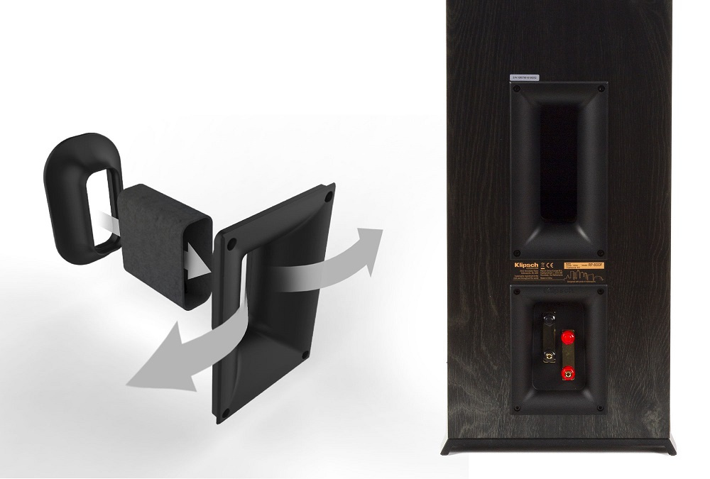 Klipsch RP-8000F gulvhøyttalere, svart par