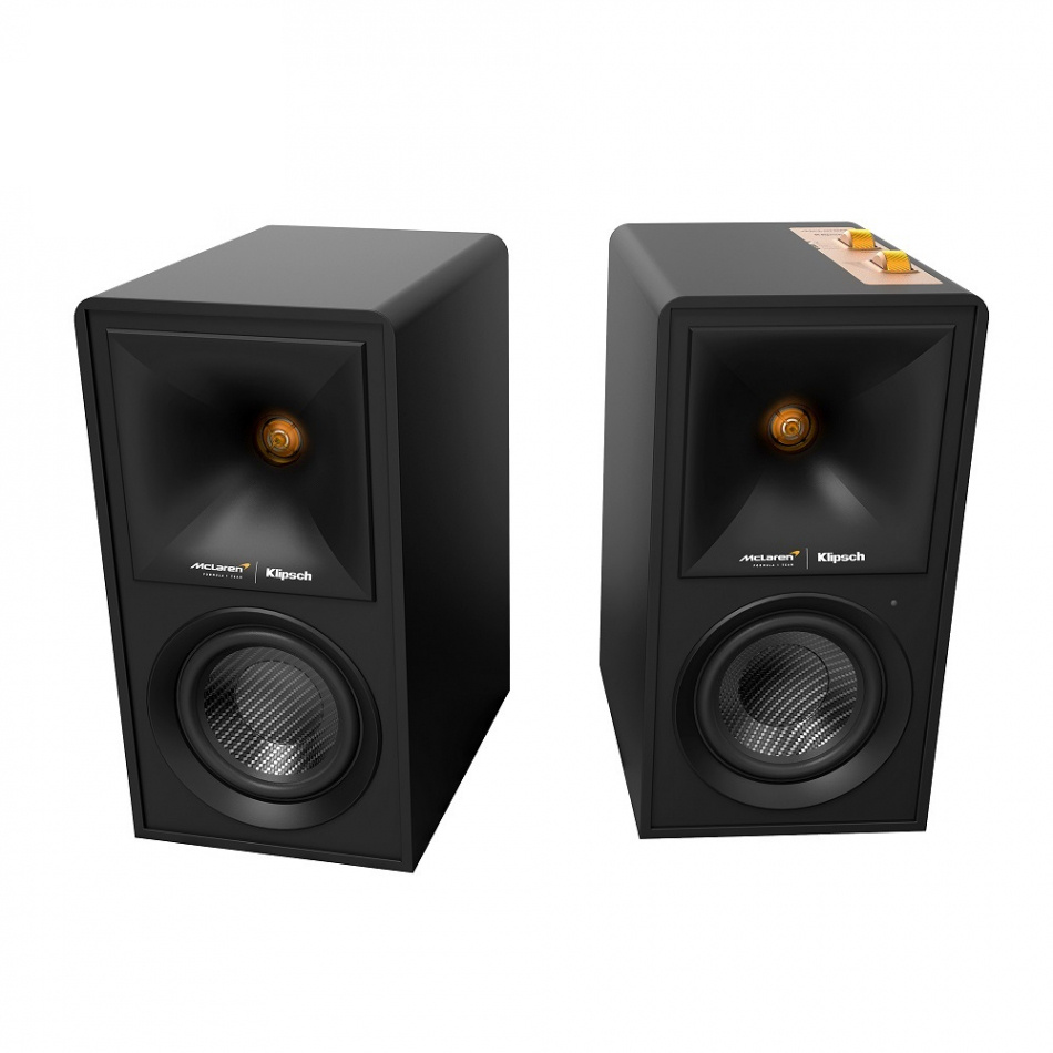 Klipsch The Fives McLaren Edition aktive høyttalere med HDMI, svart par