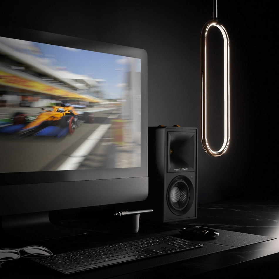 Klipsch The Fives McLaren Edition aktive høyttalere med HDMI, svart par