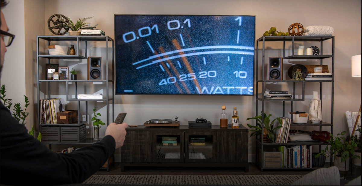 Klipsch The Fives aktive høyttalere inkl. Atonemo Streamplayer, valnøtt par