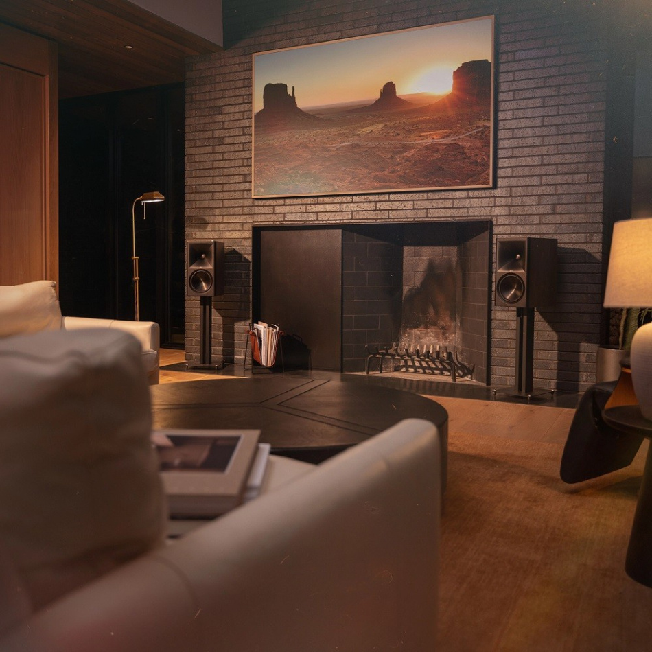Klipsch The Nines II streaminghøyttalere med HDMI, Dolby Atmos & Dirac Live, svart par