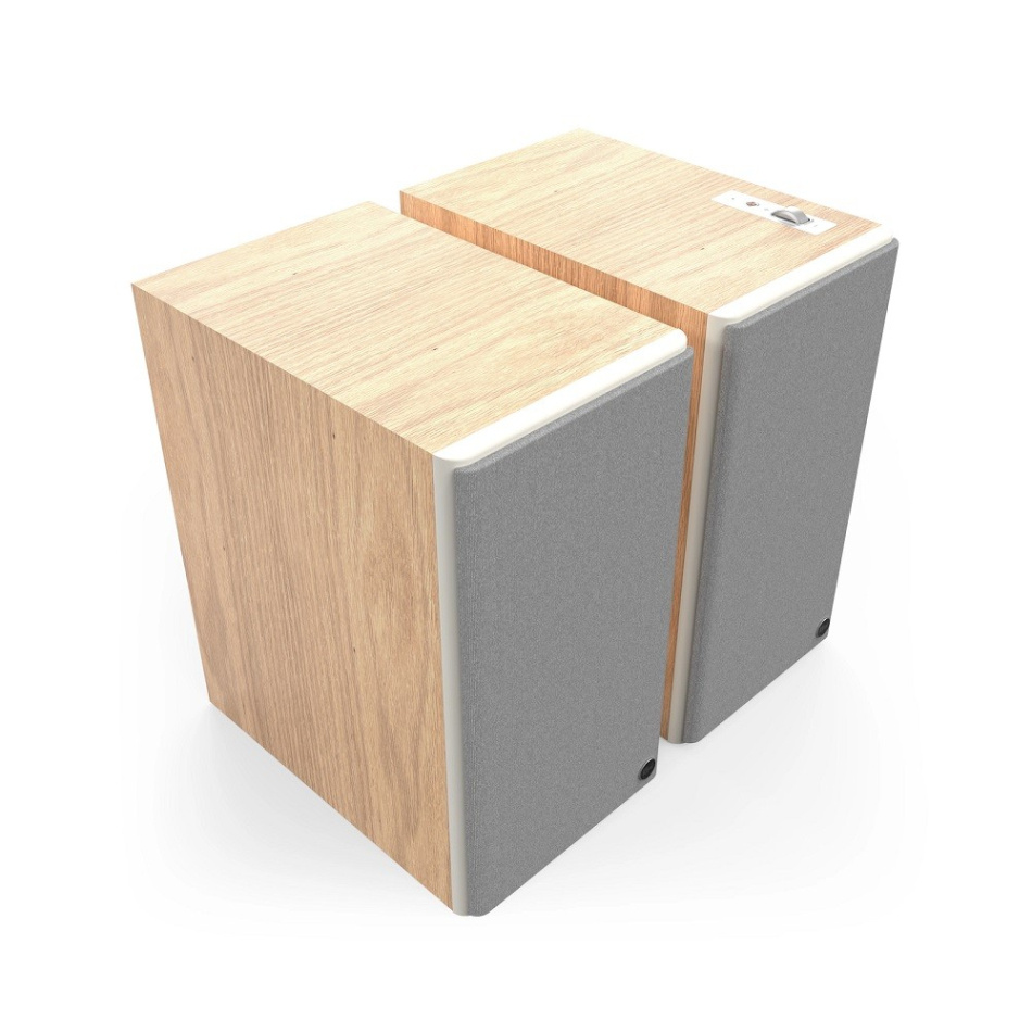Klipsch The Nines II streaminghøyttalere med HDMI, Dolby Atmos & Dirac Live, eik par