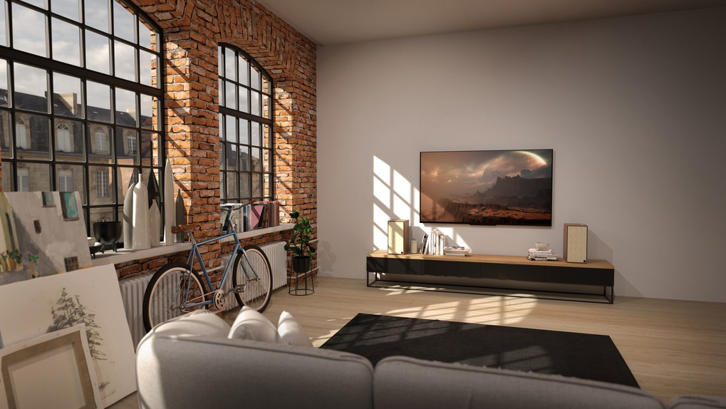 Klipsch The Sevens aktive høyttalere med gratis WiiM Mini, HDMI ARC, Bluetooth & RIAA, valnøtt