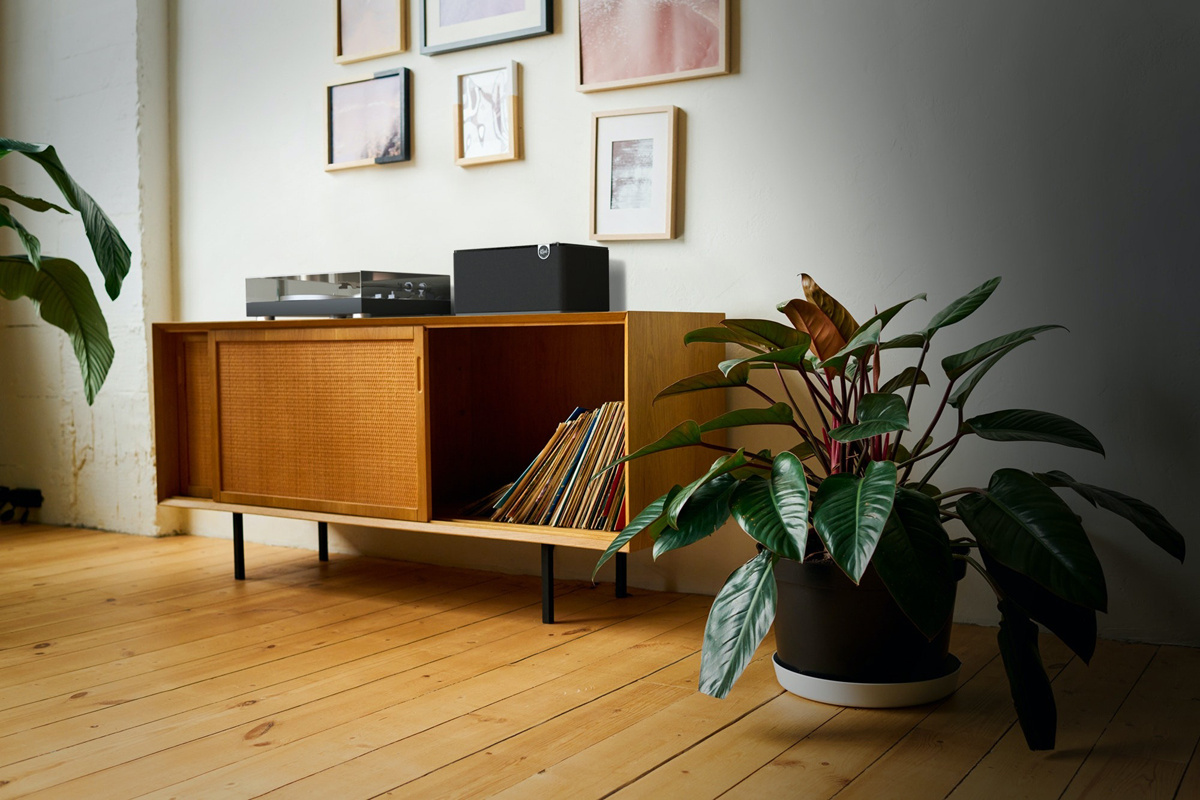Klipsch The Three Plus aktiv høyttaler med Bluetooth & USB-C, ebony