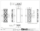 Klipsch THX-504-L innbyggingshøyttaler for vegg, stykk Klipsch THX-504-L innbyggingshøyttaler for vegg, stykk