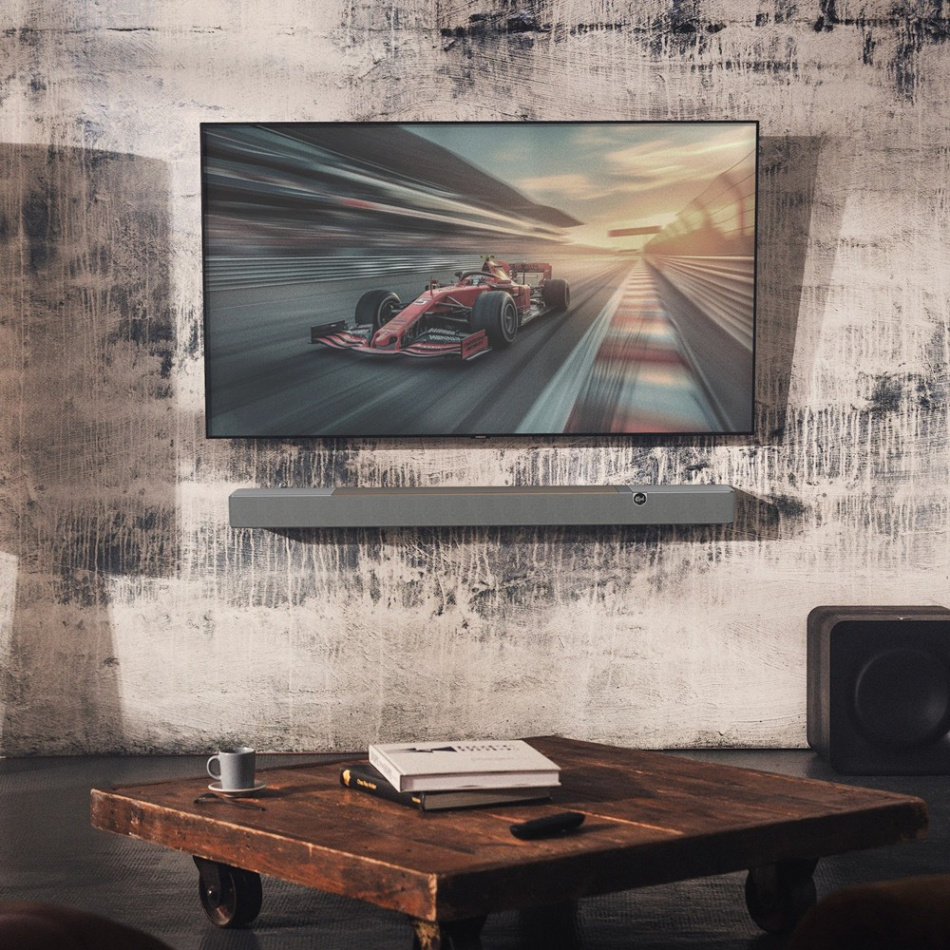 Klipsch Flexus Core 200 soundbar med Bluetooth & Dolby Atmos, valnøtt