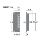 Monacor AIRMT-130 høyttalerelement bånddiskant Monacor AIRMT-130 høyttalerelement bånddiskant