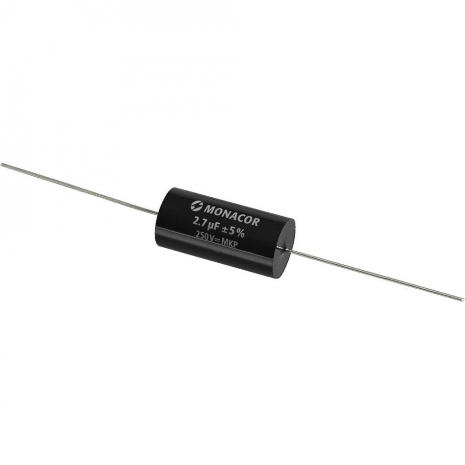 Monacor MKPA-27 filmkondensator polypropylen 2.7 uF, 250V