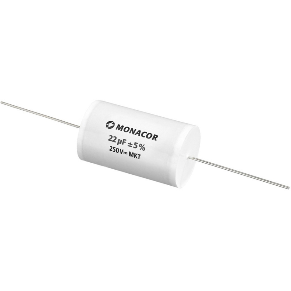 Monacor MKTA-220 Kondensator, metallbelagt polyesterfilm 22 uF, 250V