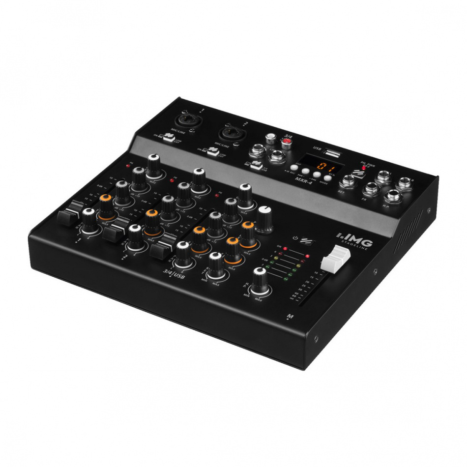 IMG Stageline MXR-4, lydmikser med Bluetooth & DSP-effekter
