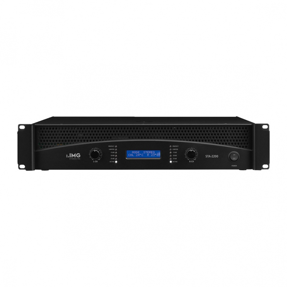 IMG Stageline STA-2200 PA-effektforsterker, 2x700 Watt