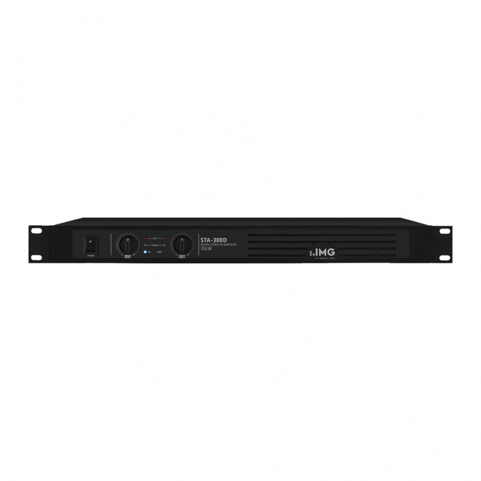 IMG Stageline STA-300D PA-effektforsterker med Hypex-moduler, 2x100 Watt