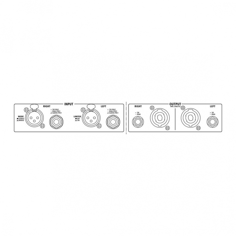 IMG Stageline STA-300D PA-effektforsterker med Hypex-moduler, 2x100 Watt