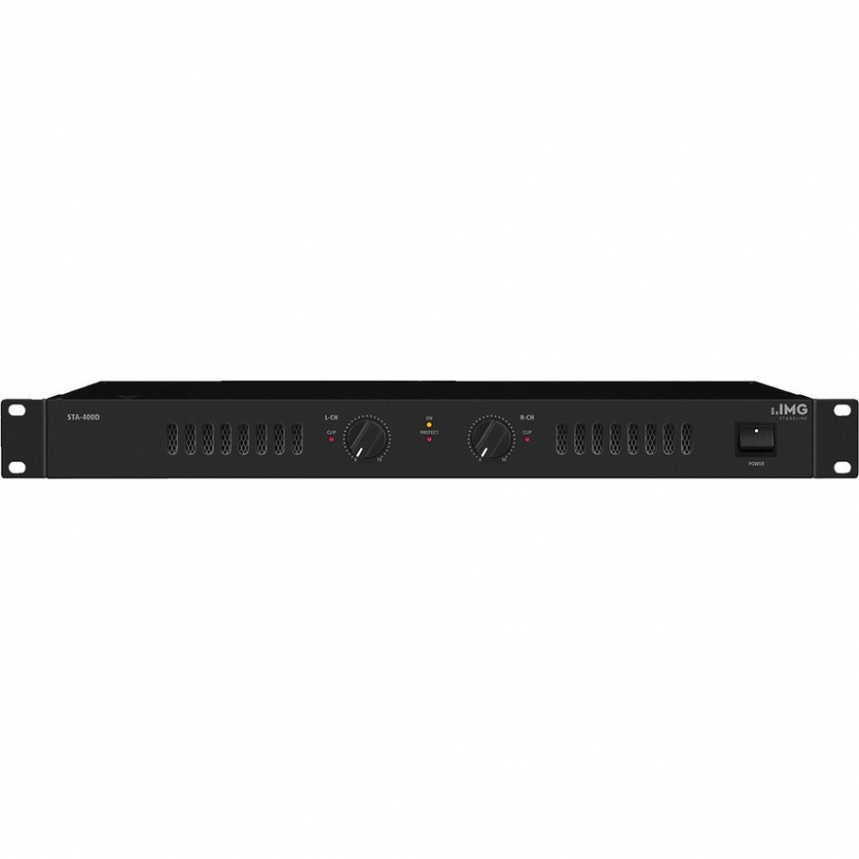 IMG Stageline STA-400D PA-effektforsterker med Hypex-moduler, 2x180 Watt