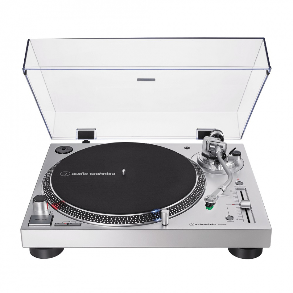 Audio Technica AT-LP120XUSB platespiller med RIAA-trinn og USB, sølv