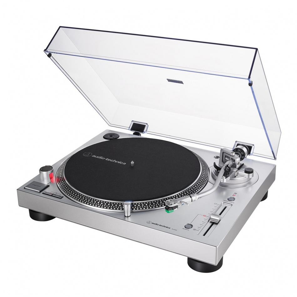 Audio Technica AT-LP120XUSB platespiller med RIAA-trinn og USB, sølv