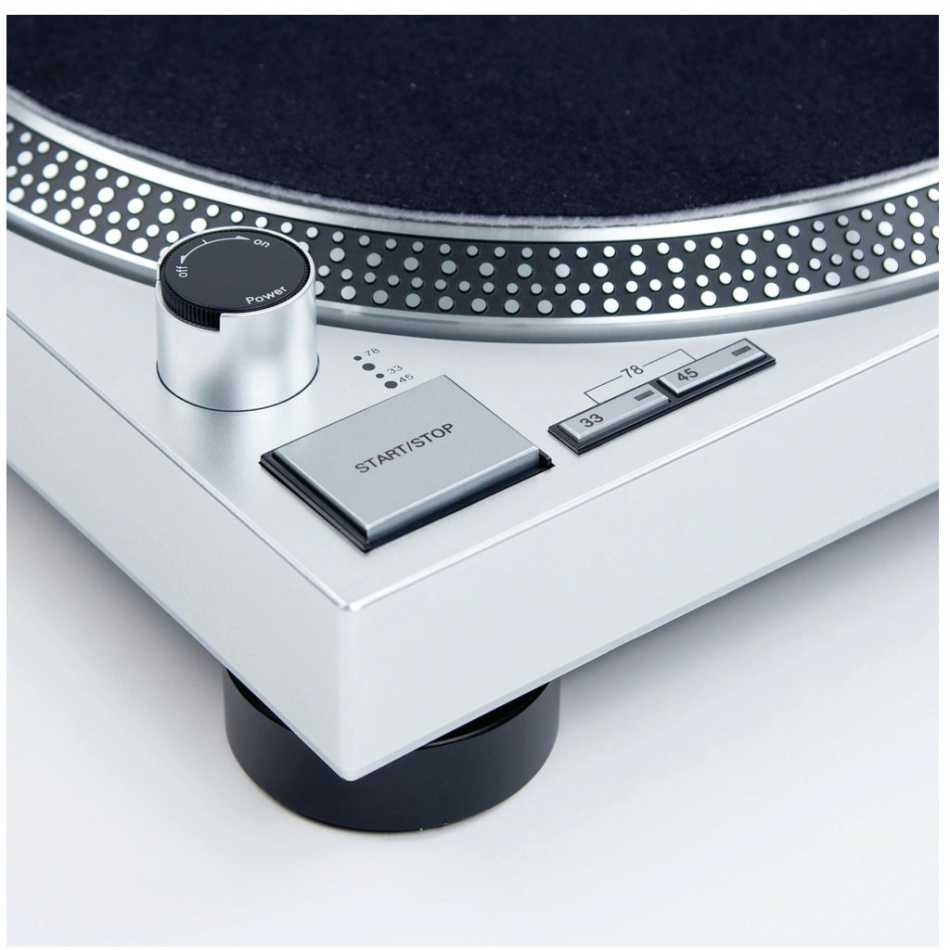 Audio Technica AT-LP120XUSB platespiller med RIAA-trinn og USB, sølv