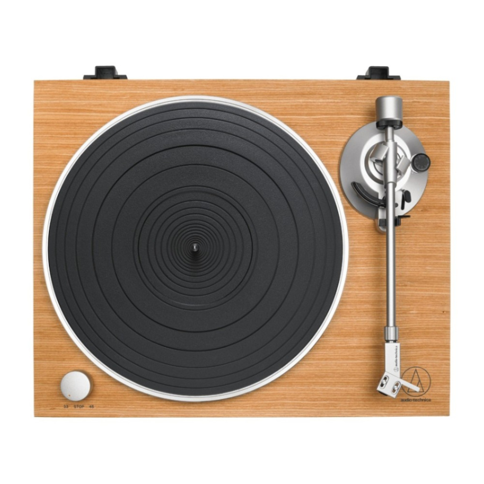 Audio Technica AT-LPW30TK platespiller med RIIA & AT-VM95C-pickup, teak