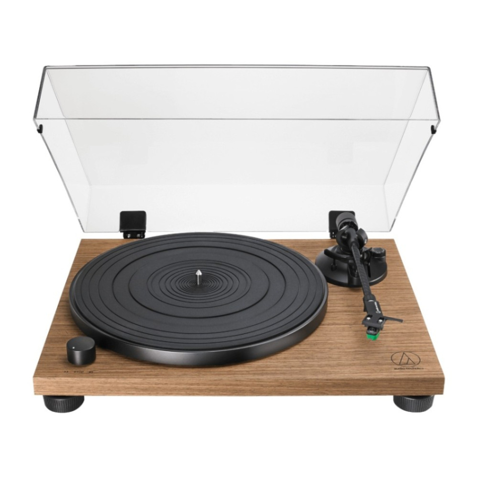 Audio-Technica AT-LPW40WN platespiller med RIIA & AT-VM95E-pickup, valnøtt
