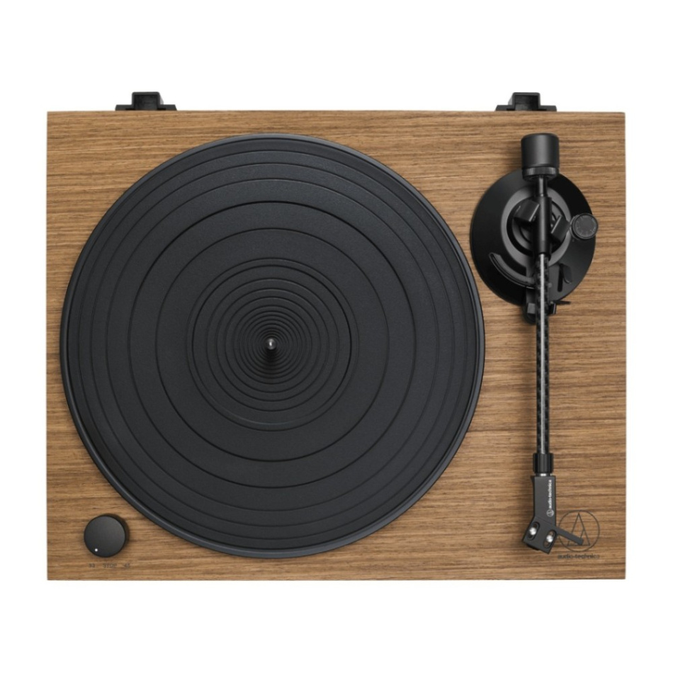 Audio-Technica AT-LPW40WN platespiller med RIIA & AT-VM95E-pickup, valnøtt
