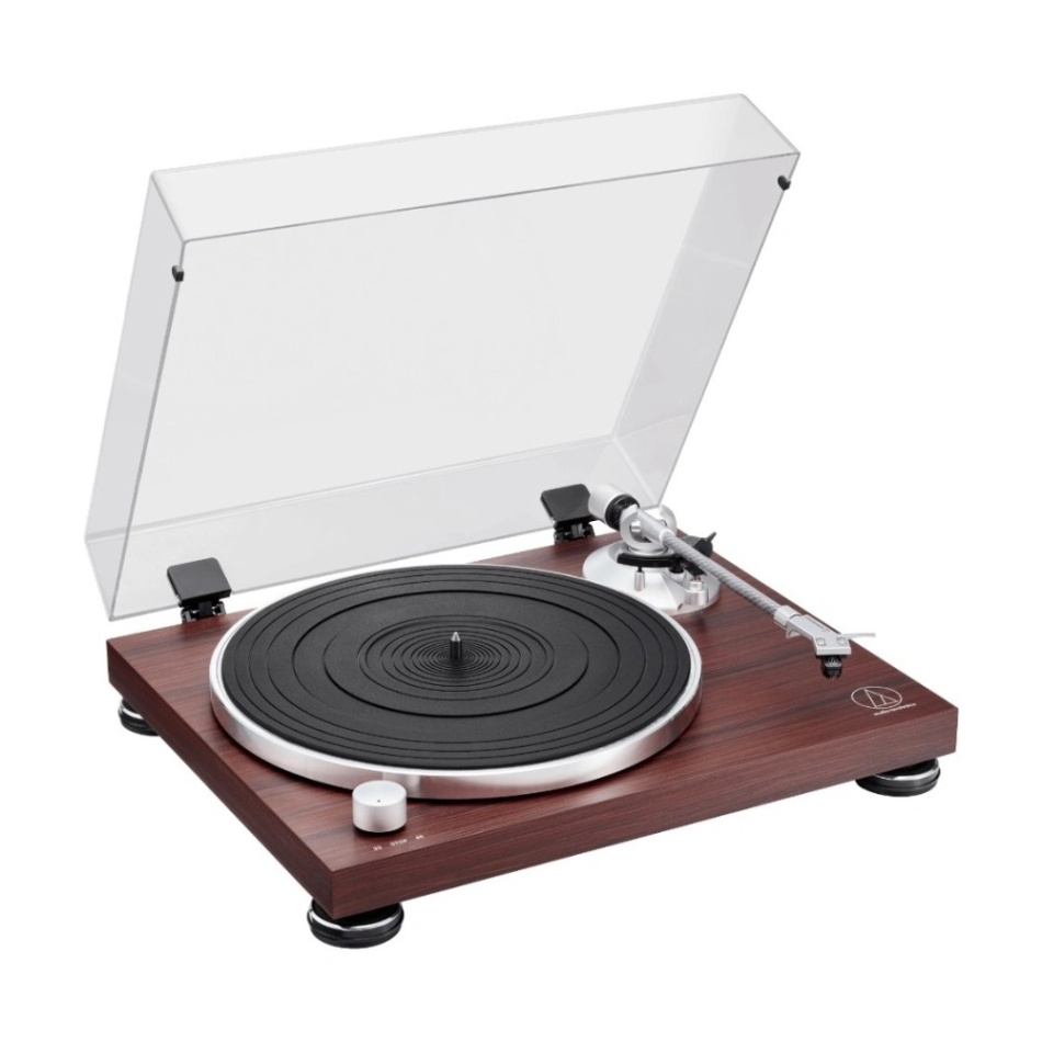 Audio-Technica AT-LPW50BT-RW platespiller med Bluetooth & RIAA, valnøtt