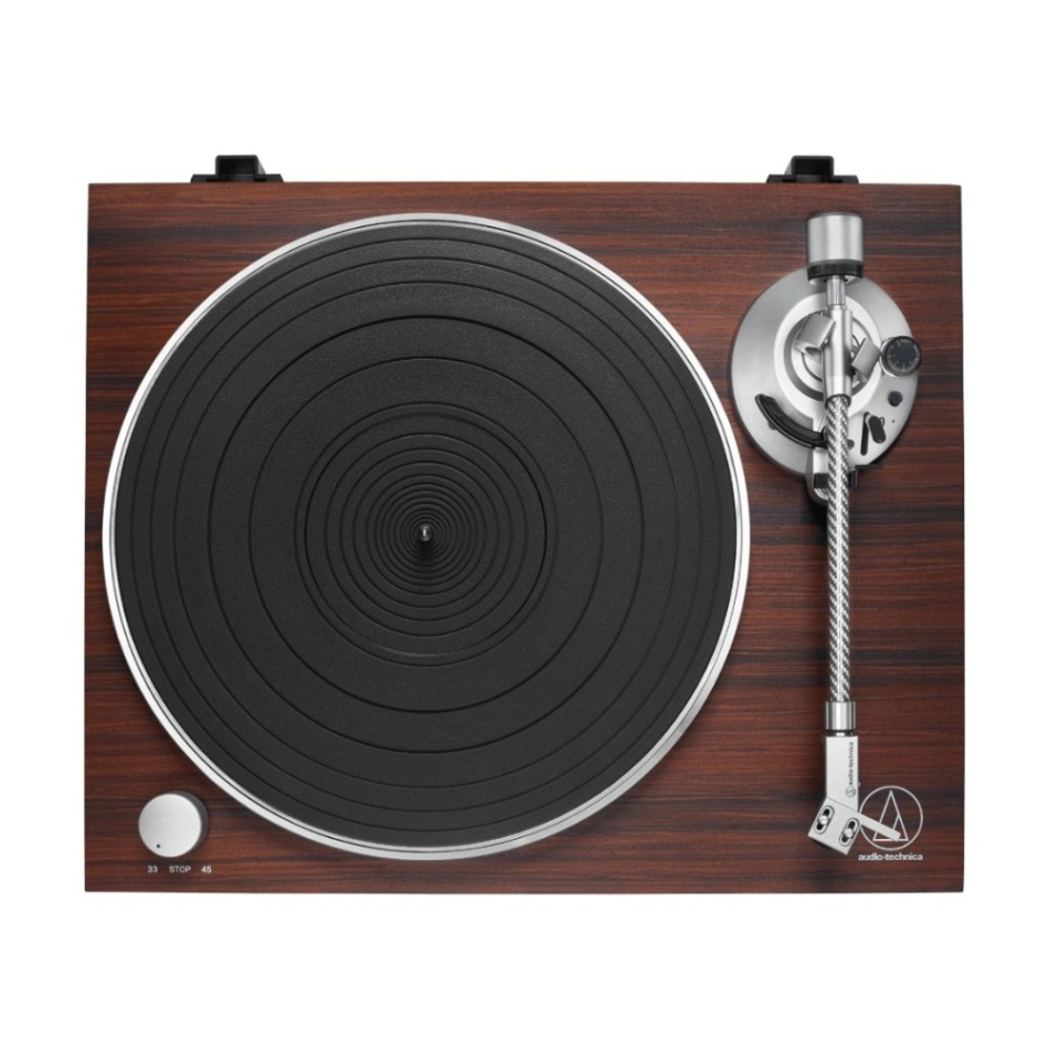 Audio-Technica AT-LPW50BT-RW platespiller med Bluetooth & RIAA, valnøtt