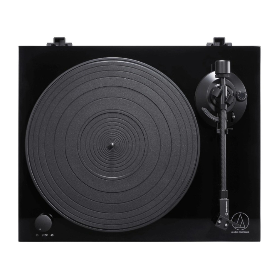 Audio-Technica AT-LPW50PB platespiller med innebygd RIAA & AT-VM95E pickup, svart