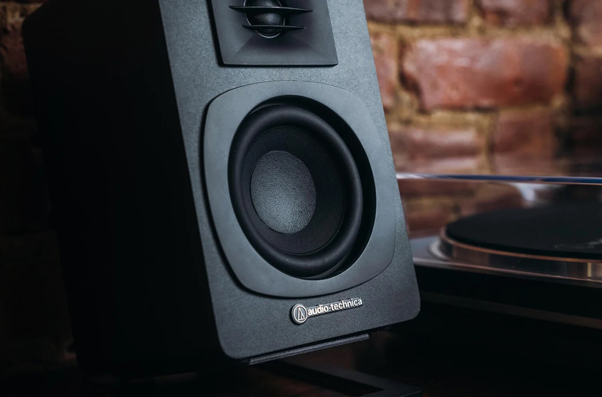 Audio Technica AT-SP3X aktive stereohøyttalere, svart par