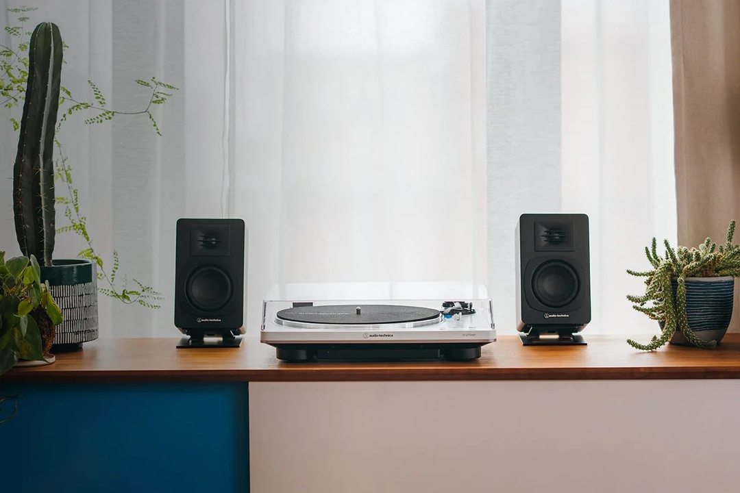 Audio Technica AT-SP3X aktive stereohøyttalere, svart par