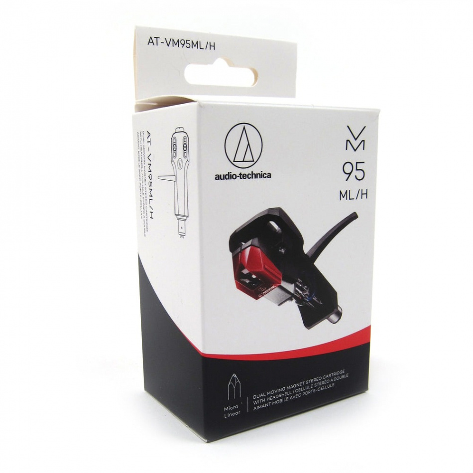 Audio Technica AT-VM95ML/H, MM-pickup på AT-HS6 pickuphus for platespiller
