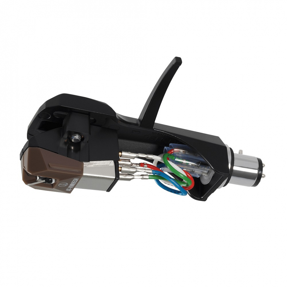 Audio Technica AT-VM95SH/H, MM-pickup på AT-HS6 headshell for platespiller