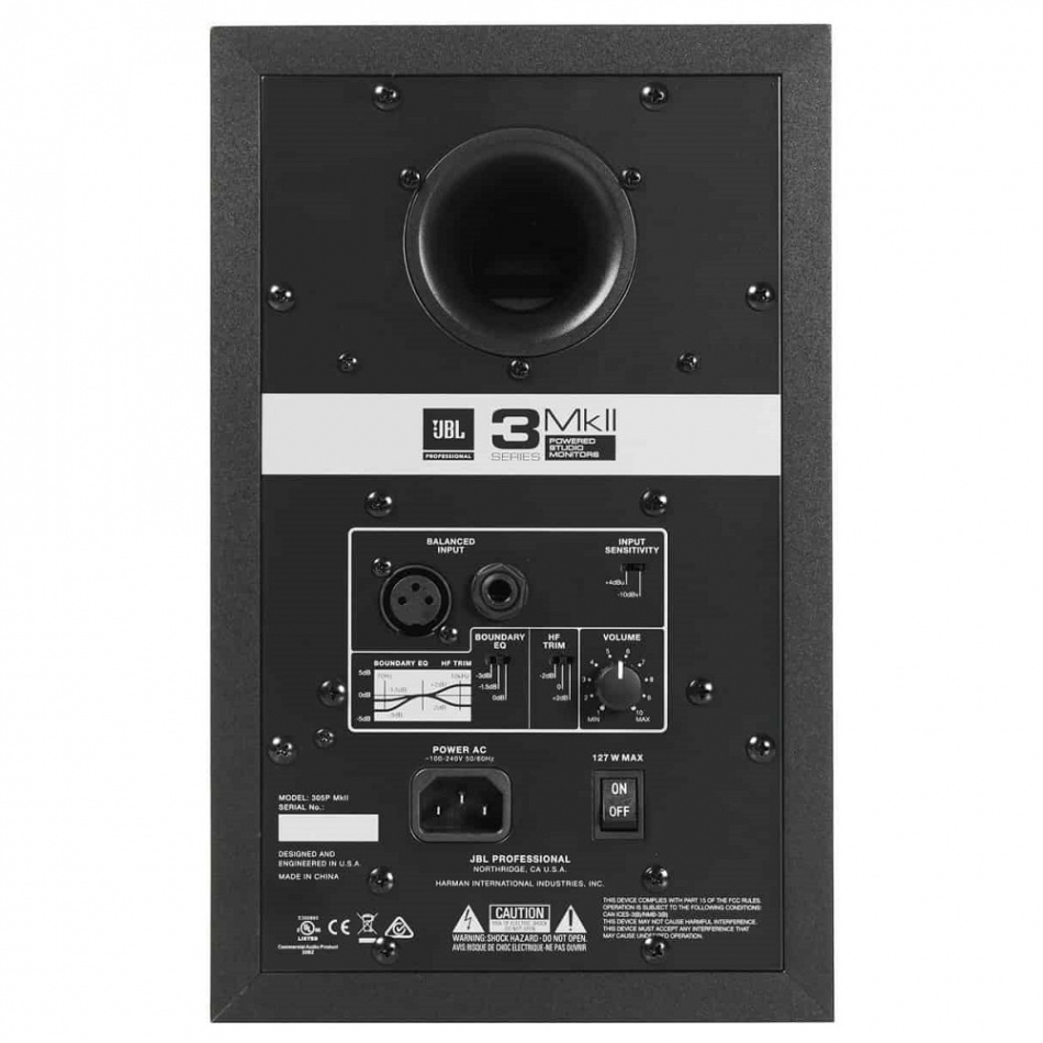 JBL 305P MKII aktiv studiomonitor med XLR & Tele, stykk