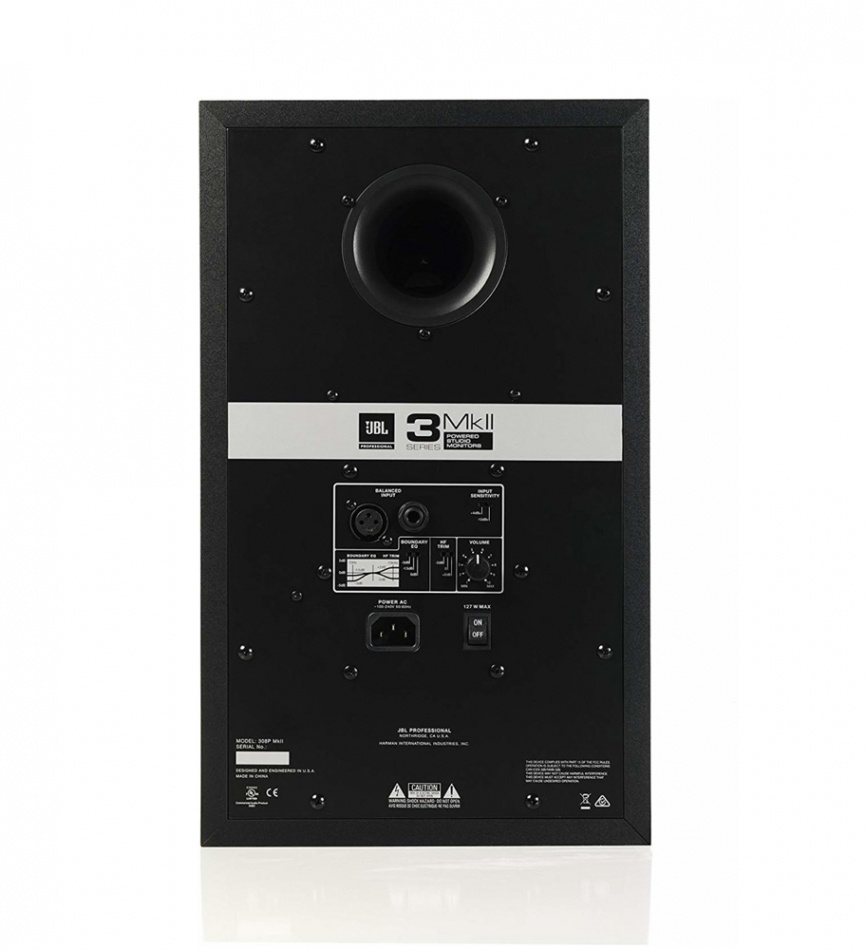 JBL 308P MKII aktiv studiomonitor med XLR & Tele, stykk