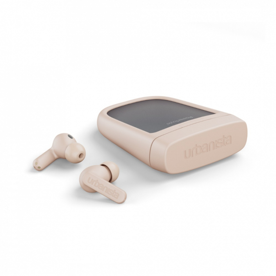 Urbanista Phoenix True Wireless ørepropper med solcellelading, Desert Rose