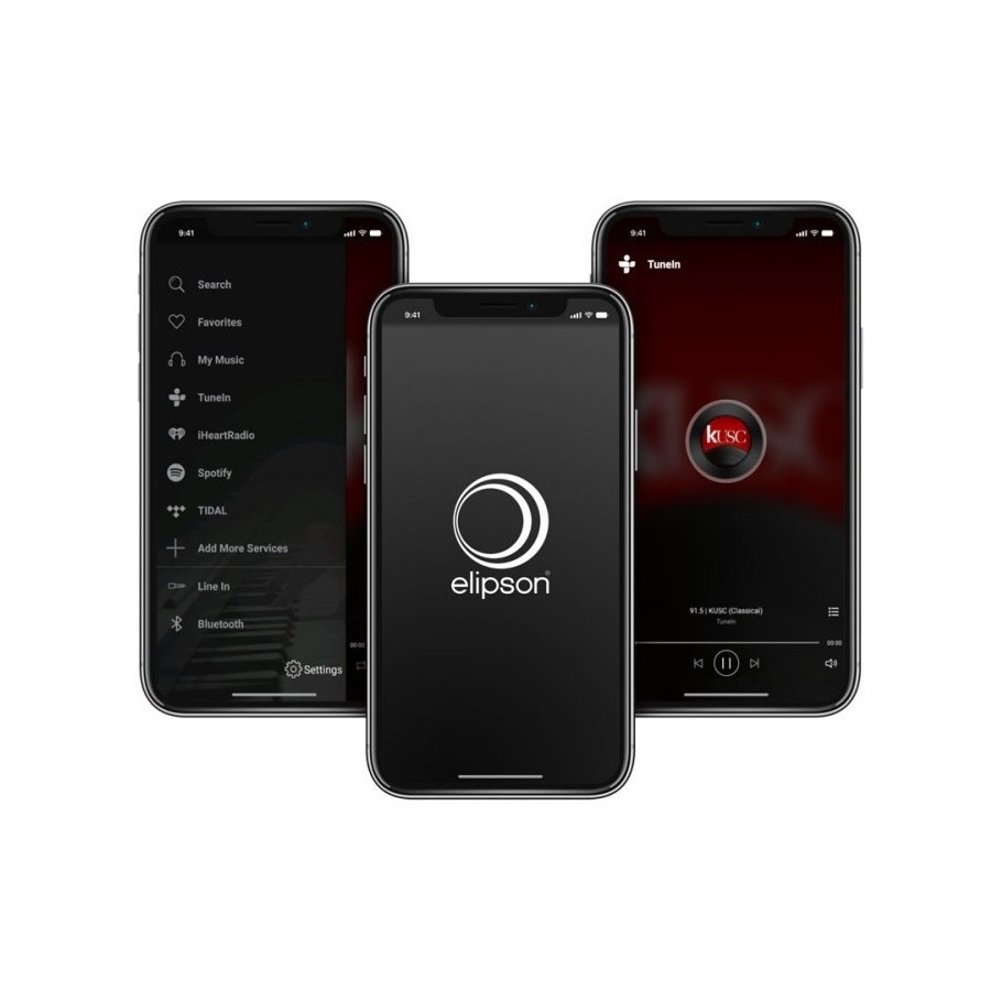 Elipson Connect 250, kompakt stereoforsterker med nettverk & Bluetooth