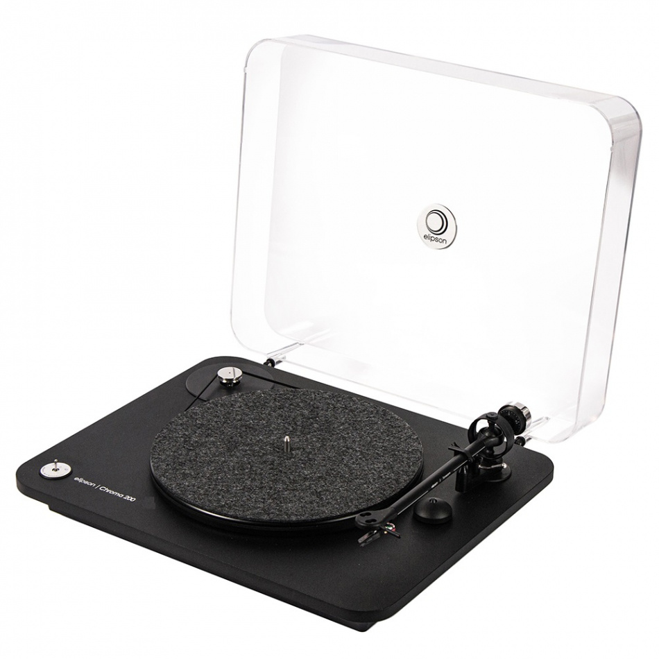 Elipson Chroma 200 platespiller med Ortofon OM10-pickup, svart