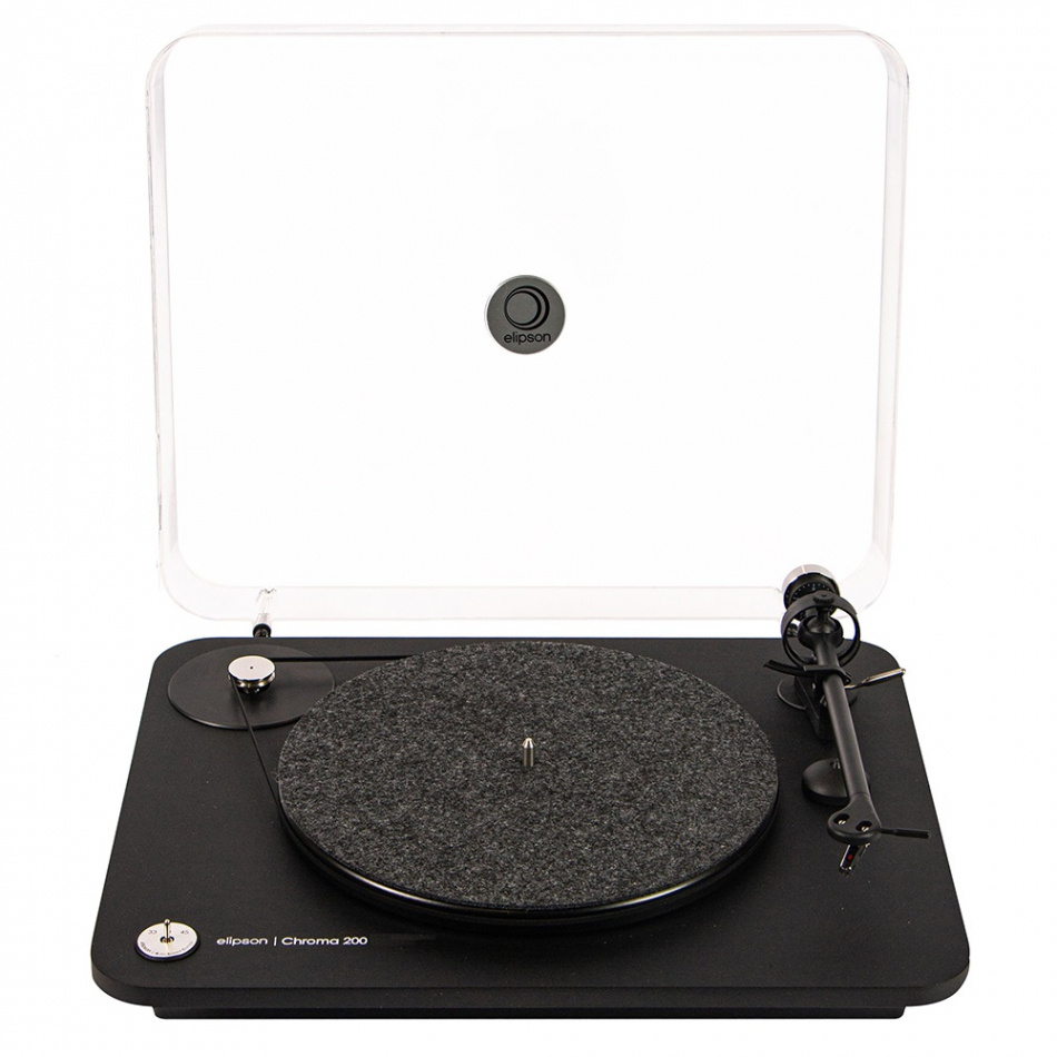 Elipson Chroma 200 platespiller med Ortofon OM10-pickup, svart