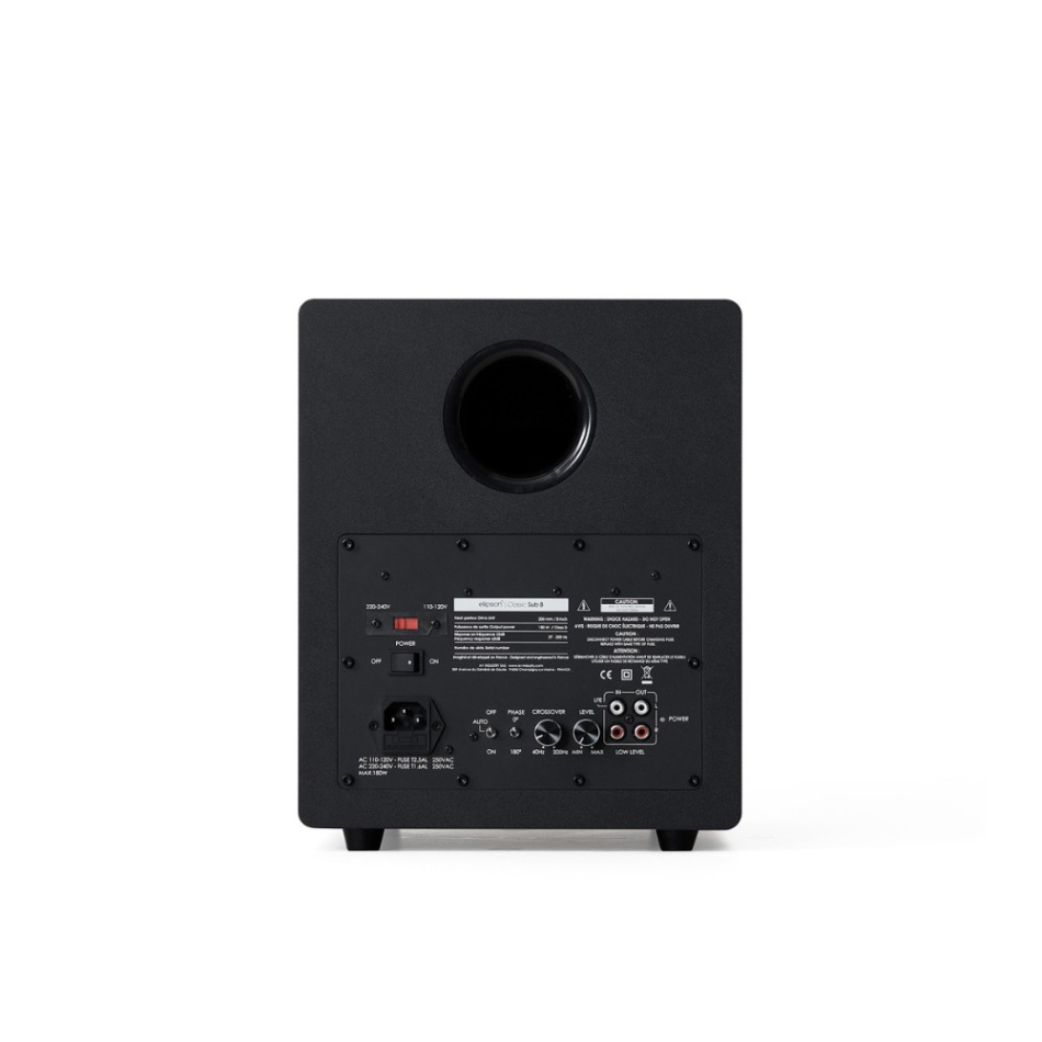 Elipson Classic Sub 8 aktiv subwoofer, svart