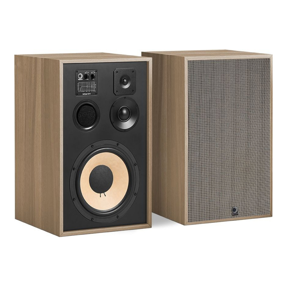 Elipson Heritage XLS15, vintage-inspirerte gulvhøyttalere par lys eik