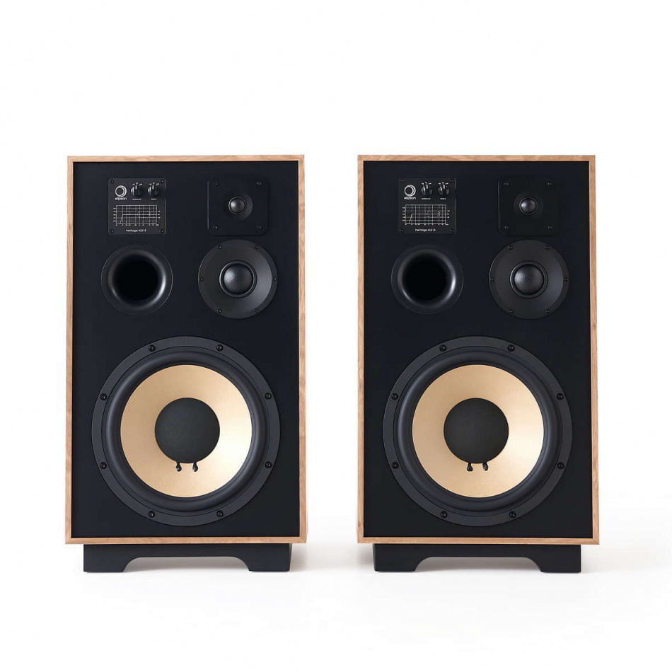 Elipson Heritage XLS15, vintage-inspirerte gulvhøyttalere par lys eik