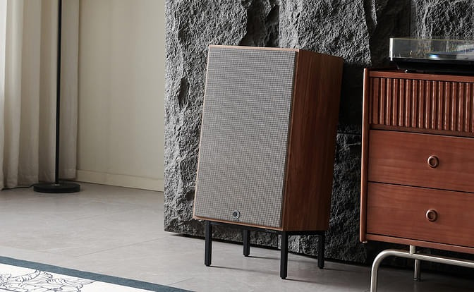 Elipson Heritage XLS15, vintage-inspirerte gulvhøyttalere par lys eik