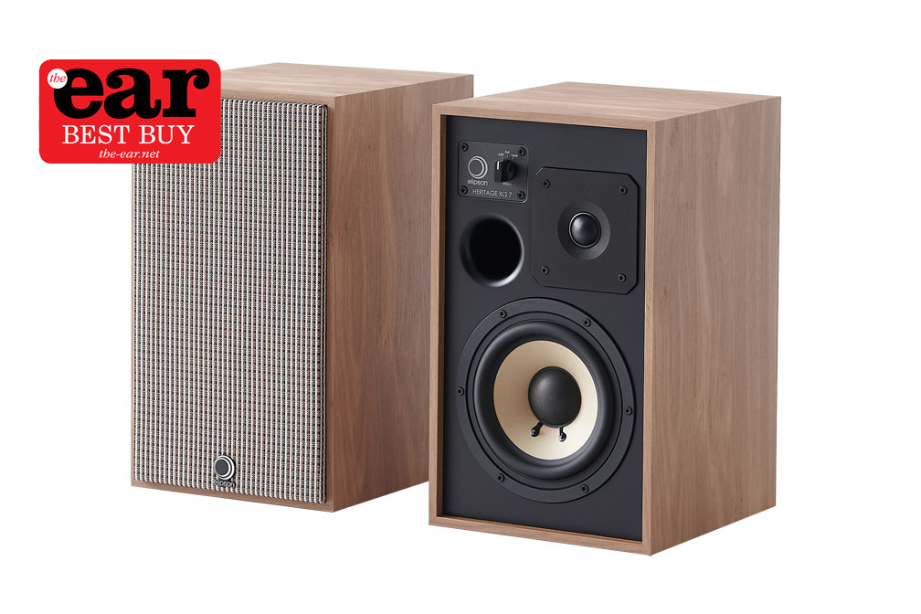 Elipson Heritage XLS7 vintage-inspirerte stativhøyttalere par, lys eik