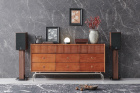 Elipson Heritage XLS7 vintage-inspirerte stativhøyttalere par, valnøtt Elipson Heritage XLS7 vintage-inspirerte stativhøyttalere par, valnøtt