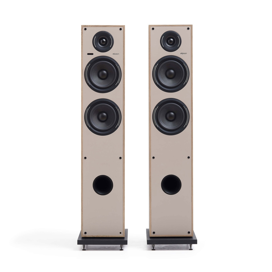 Elipson Horus 11F BT aktive stereohøyttalere med HDMI ARC, lys eik par